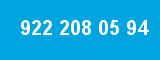 922 208 05 94 922 208 05 94